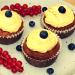Cupcake, Muffin, Karottenkuchen, Karotten-Cupcake mit Frischkäse-Limetten-Topping, Frosting