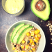 Quinoasalat, Mango-Curry-Dip, Mango-Curry-Dressing, Tabouleh, Quinoa-Tabouleh