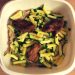 Erdnusssauce, Erdnußsauce, Reisnudeln, Thainudeln, Zucchini